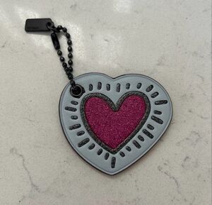 COACH Heart Keychain